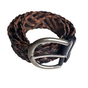Fossil Woven Leather Belt Size M